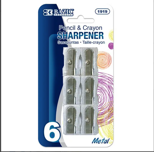 Single Hole Metal Pencil Sharpener